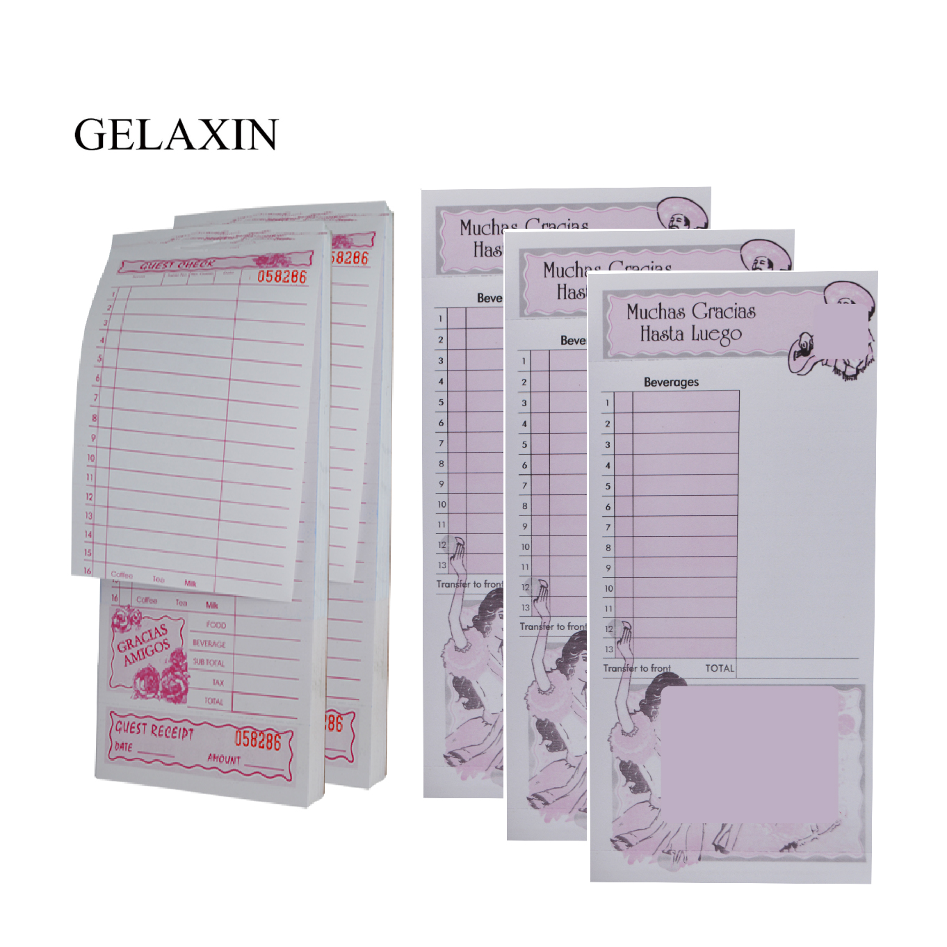 Restaurant order pads     Guest Check P